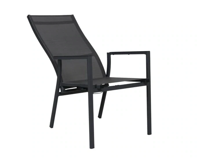 Krzesło aluminiowe BELLAC z regulowanym oparciem