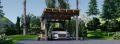 Wiata samochodowa Vega Single z drewna BSH