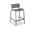 Krzesło barowe z oparciem Clips ( niższe ) zielone