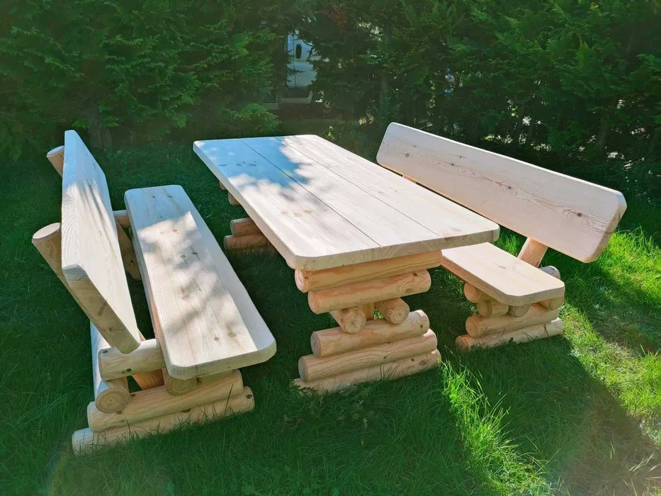 komplet deskowy Grześ stół i dwie ławki