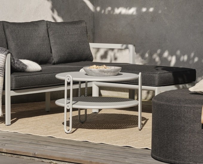 Blixt stolik jasny szary