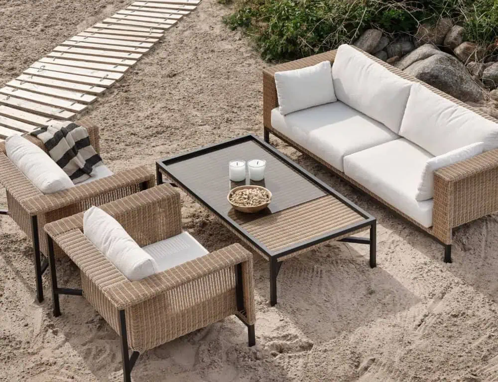 Meble ogrodowe Shell z technorattanu