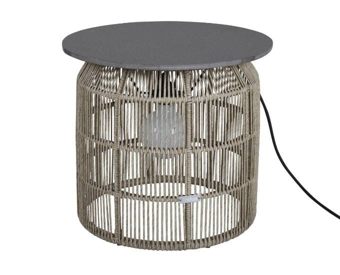 Stolik Pamir beżowy z lampką