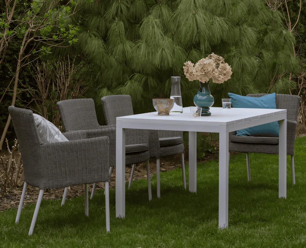 Rozkładany zestaw obiadowy Cluny - stół i 6 krzeseł