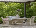Zestaw ogrodowy Orleans stół, 2 fotele i sofa