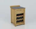 Kuchnia modułowa teak na wina