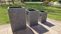 Donice Fiberstone grafitowe komplet