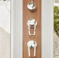 prysznic Dada drewno-inox detale