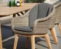 Krzesło CLAIRE drewno-technorattan