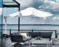 Parasol ogrodowy Linz okrągły na nodze bocznej (3 m)