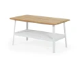 Stolik prostokątny Olivet teak-aluminium
