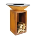 Palenisko OFYR 100 z pojemnikiem na drewno