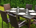Komplet ogrodowy stołowy Secco dla 6 osób