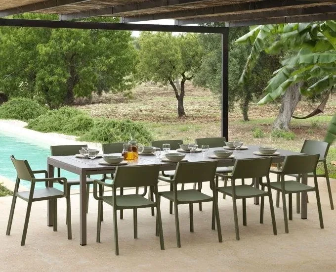 Duży komplet mebli ogrodowych Rio-Trill