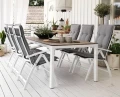 Komplet aluminiowy RODEZ na taras (stół i 6 foteli)