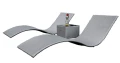 Zestaw leżaków z technorattanu Successo