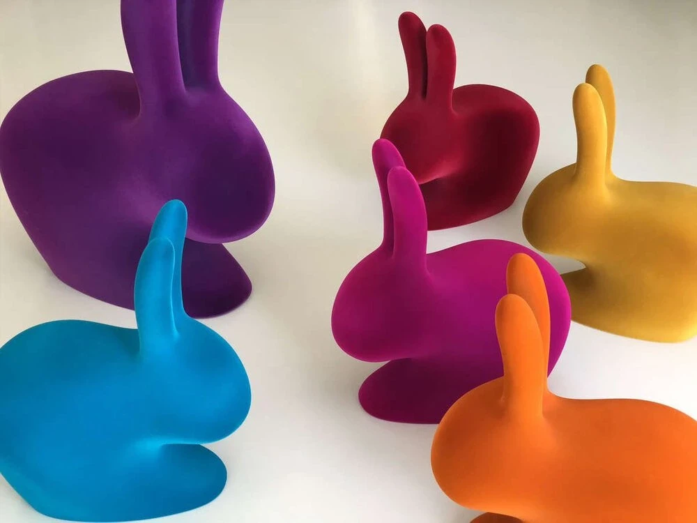 Aksamitny Królik Rabbit Chair S - kolory