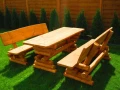 Komplet deskowy GRZEŚ (stół i 2 ławki)