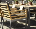 Zestaw obiadowy Zalongo teak aluminium