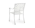Aluminiowe krzesło z podłokietnikami Vichy