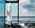 Parasol ogrodowy Linz okrągły na nodze bocznej (3 m)