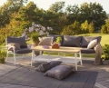 Stolik prostokątny Olivet teak-aluminium