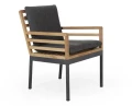 Zestaw obiadowy Zalongo teak aluminium