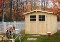 Mały domek ogrodowy FIOŁEK