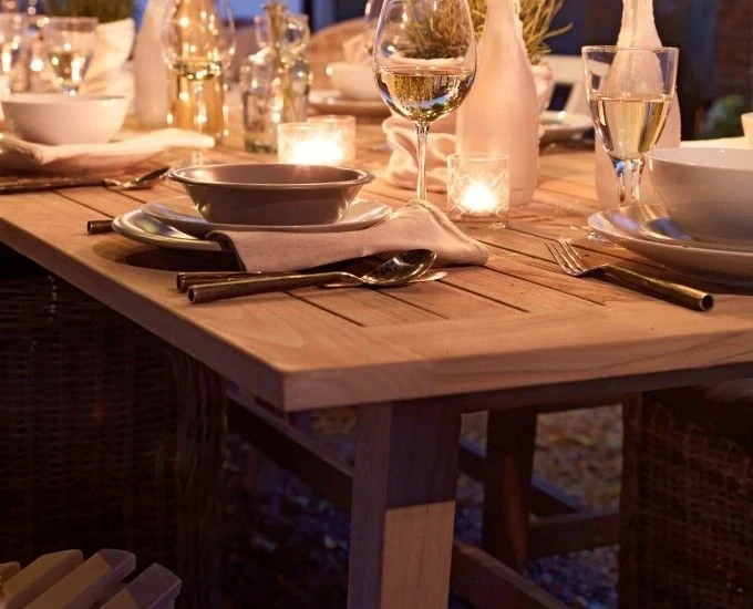 Prostokątny drewniany stół Vigo teak