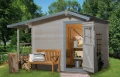 Domek z wiatą na drewno ASTRID