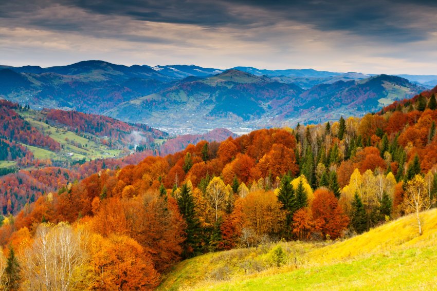 górski krajobraz jesienią