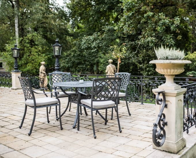 Zestaw Vichy z okrągłym stołem