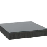 Niski stolik kawowy Fontana stal teak – zdjęcie 10