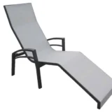 Aluminiowy leżak Balance z podłokietnikami – zdjęcie 4