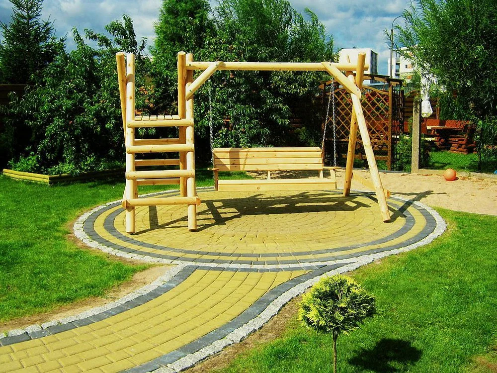 Huśtawka RODZINNA z drabinką